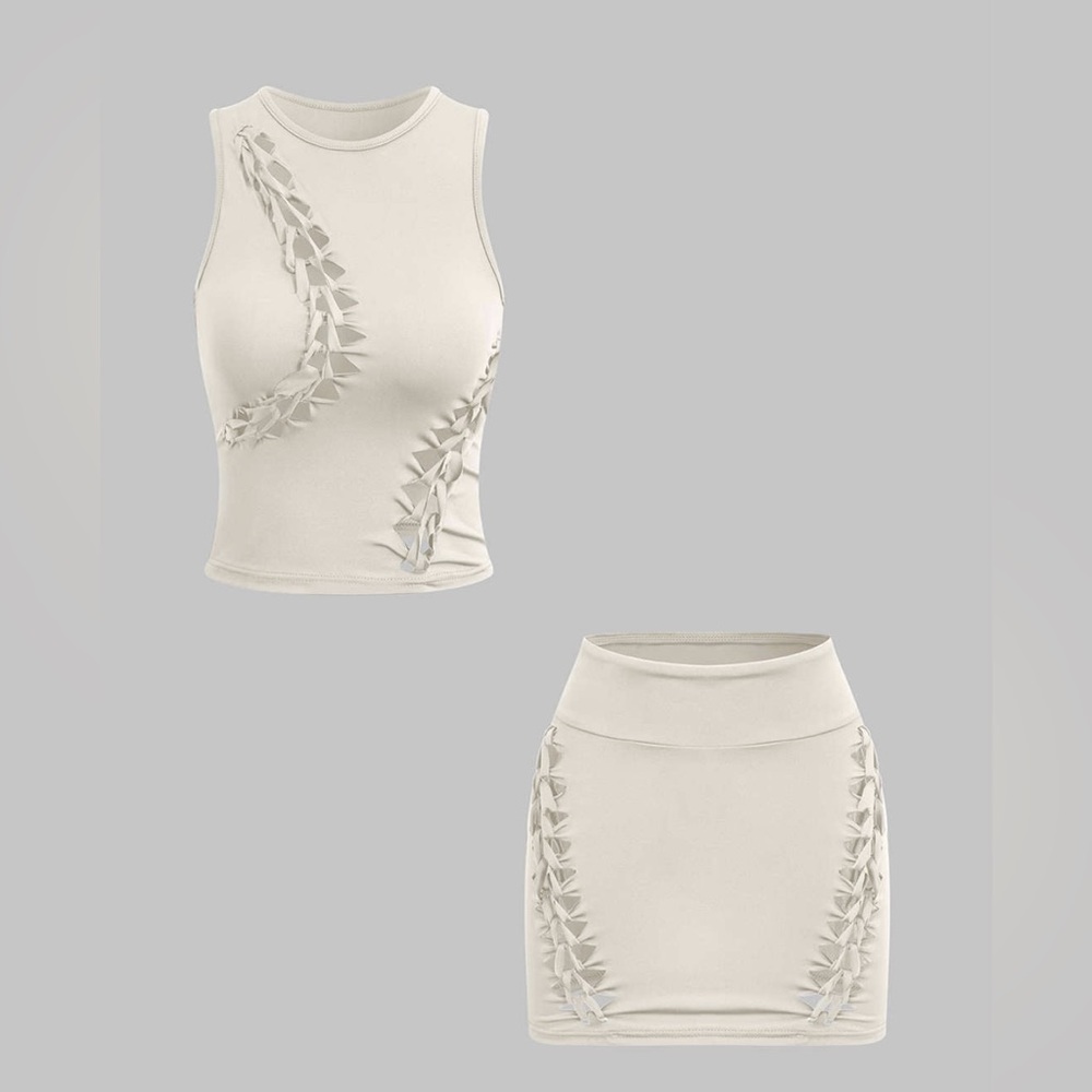 Micas Two Piece Skirt Set Size M Women's